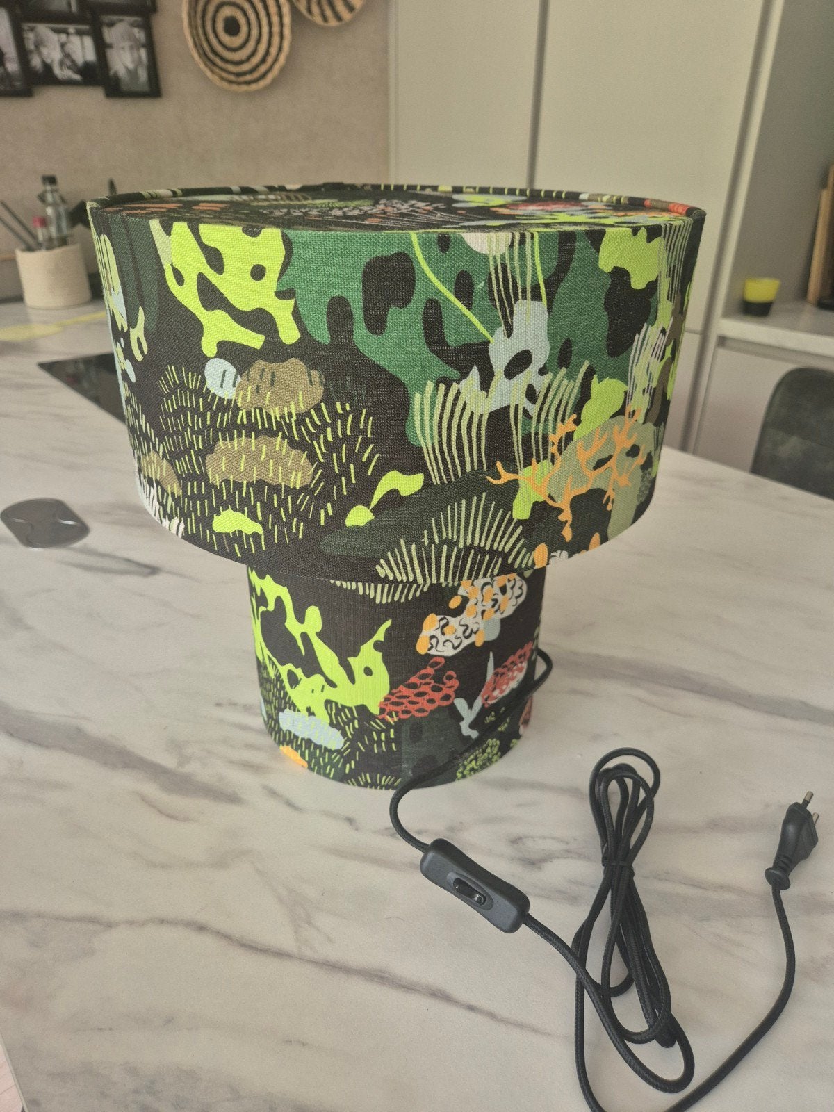 Ikea tafellamp met jungleprint - Zo goed als nieuw, Ophalen, Zo goed als nieuw