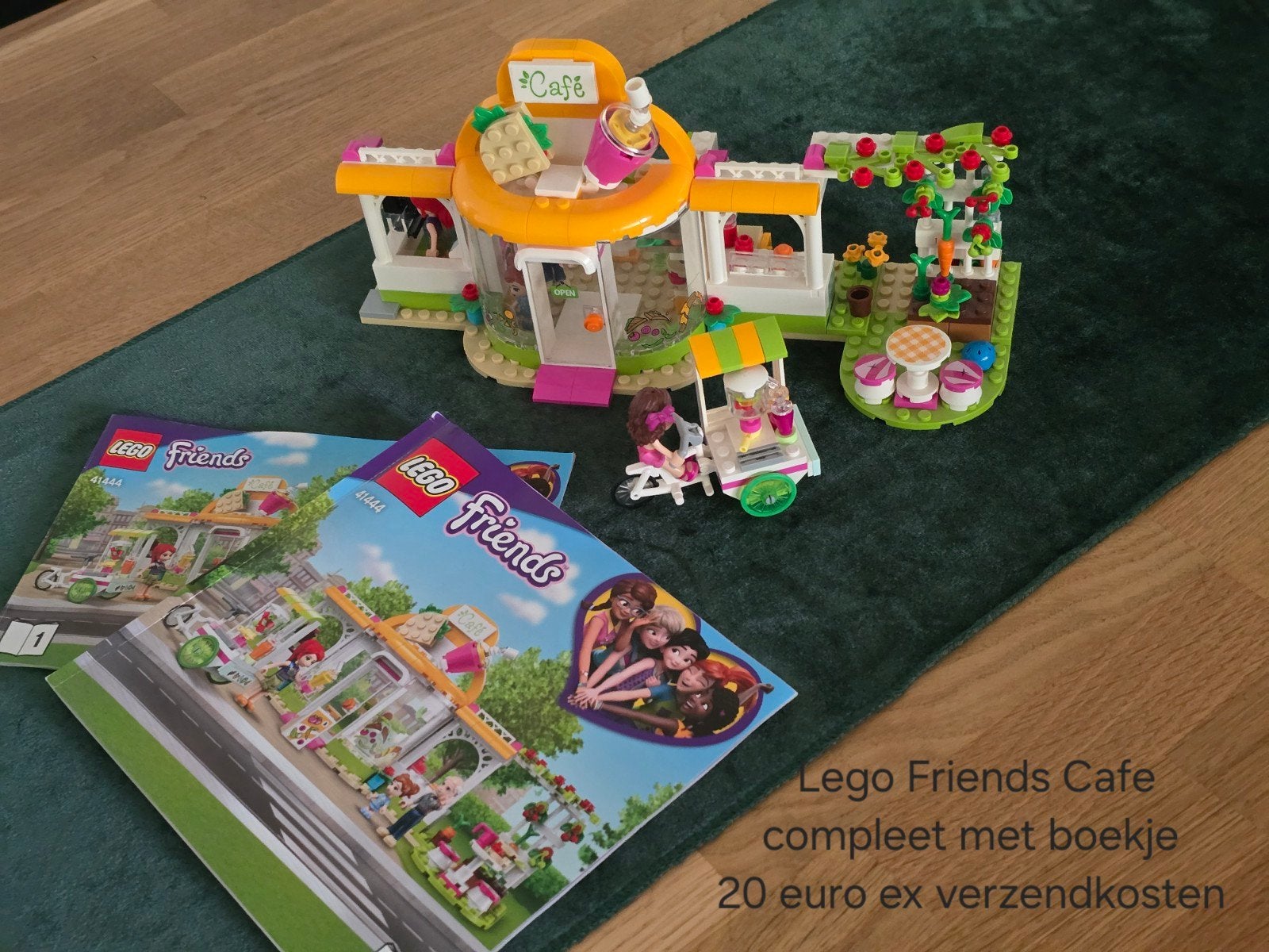 Lego Friends Café set - Compleet met boekje, Lego, Ophalen of Verzenden, Zo goed als nieuw, Complete set