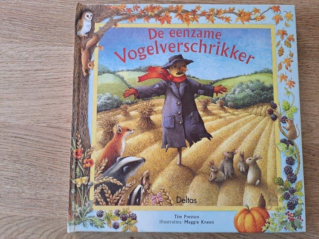 DE EENZAME VOGELVERSCHRIKKER.RELIËF AFBEELDINGEN.TIM PRESTON, Boeken, Gelezen, 3 tot 4 jaar, Tim Preston., Ophalen of Verzenden