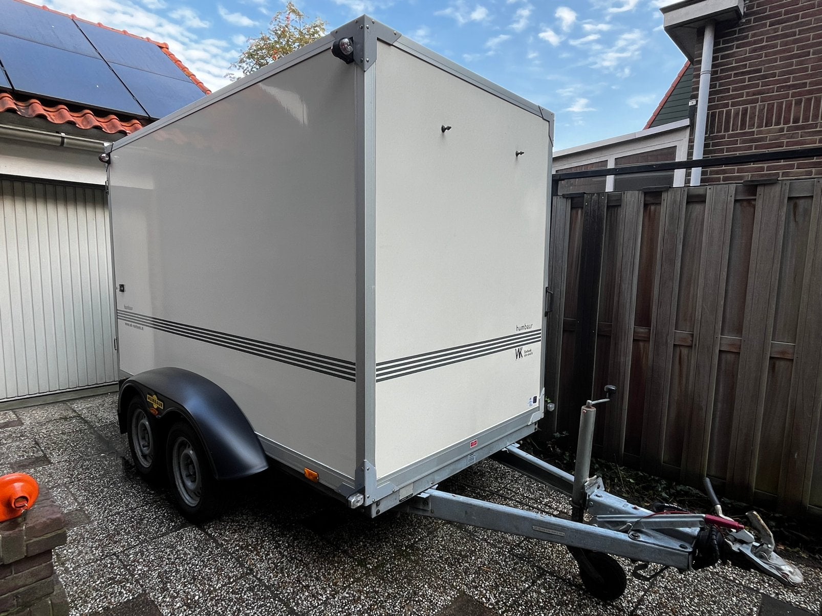 Humbaur HT20 gesloten aanhanger 300x150x180 GFK coating 2000, Auto diversen, Ophalen, Zo goed als nieuw