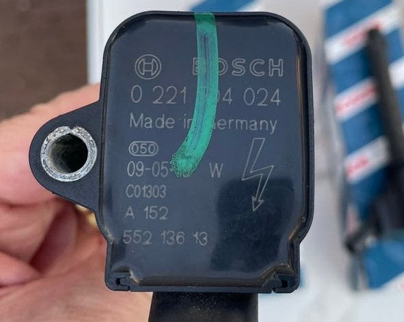4x Bosch Bobine Fiat 500 Abarth 1.4 Turbomotor, Ophalen of Verzenden, Nieuw, Fiat