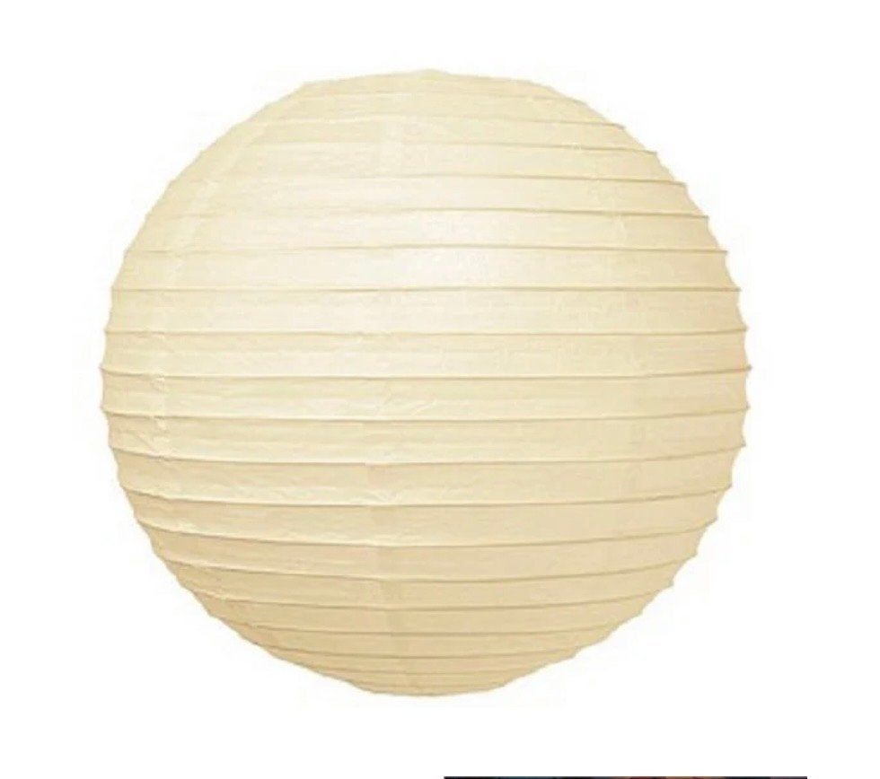 5 x Rijstpapieren Lampionnen - Ø 35 cm - Zo goed als nieuw, Ophalen of Verzenden, Zo goed als nieuw, Versiering, Geboorte of Huwelijk