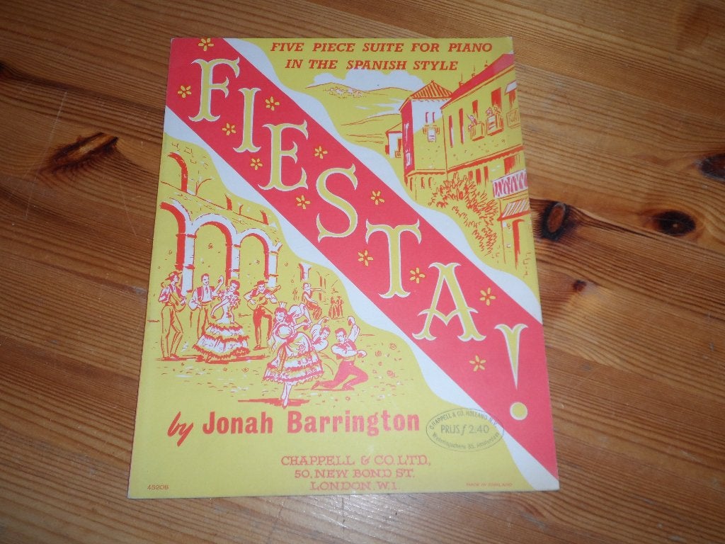 Fiesta - jonah barrington, Ophalen of Verzenden, Zo goed als nieuw, Artiest of Componist, Piano
