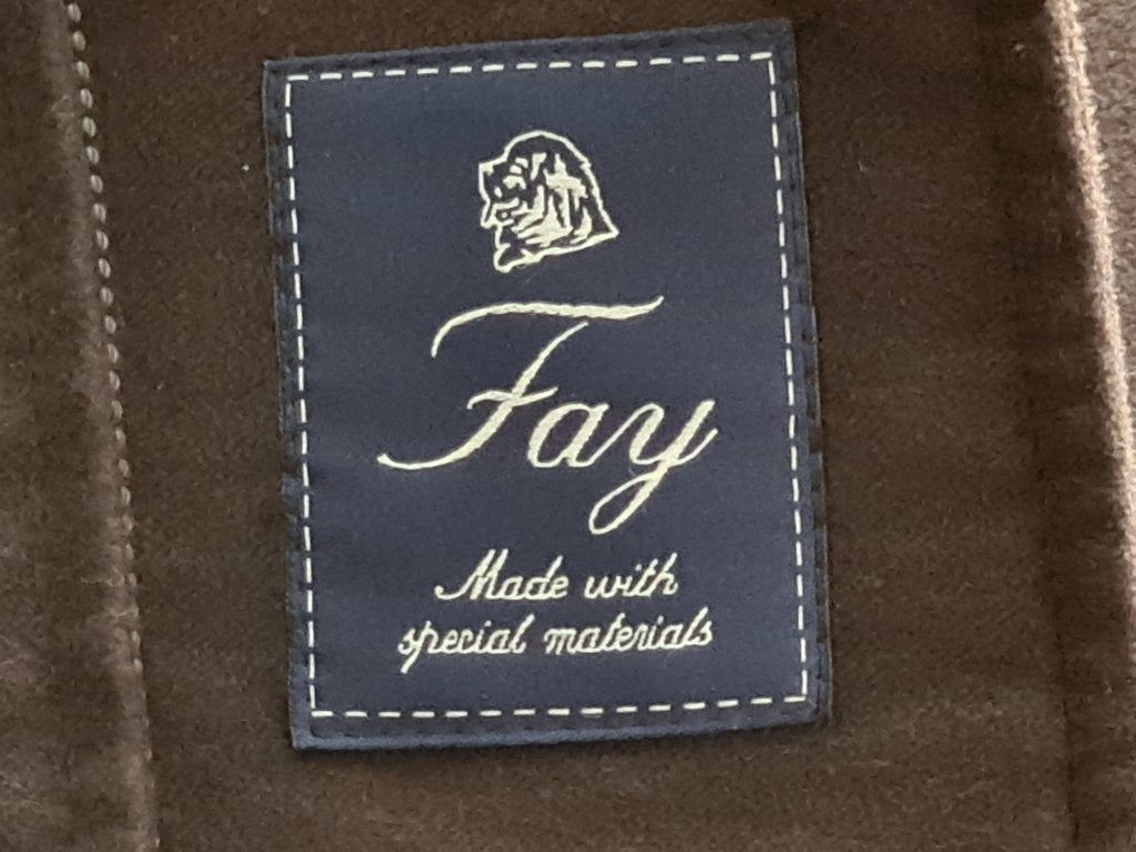 Fay heren jas mantel met bruine kleur maat  L, Maat 52/54 (L), Bruin, Verzenden, Zo goed als nieuw