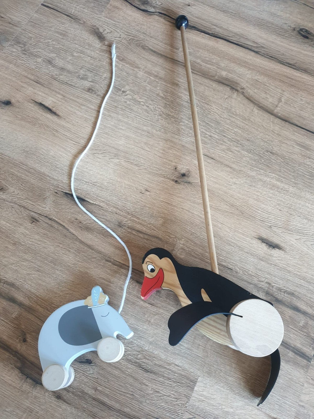 Loopdiertje en trekdier, Ophalen, Zo goed als nieuw