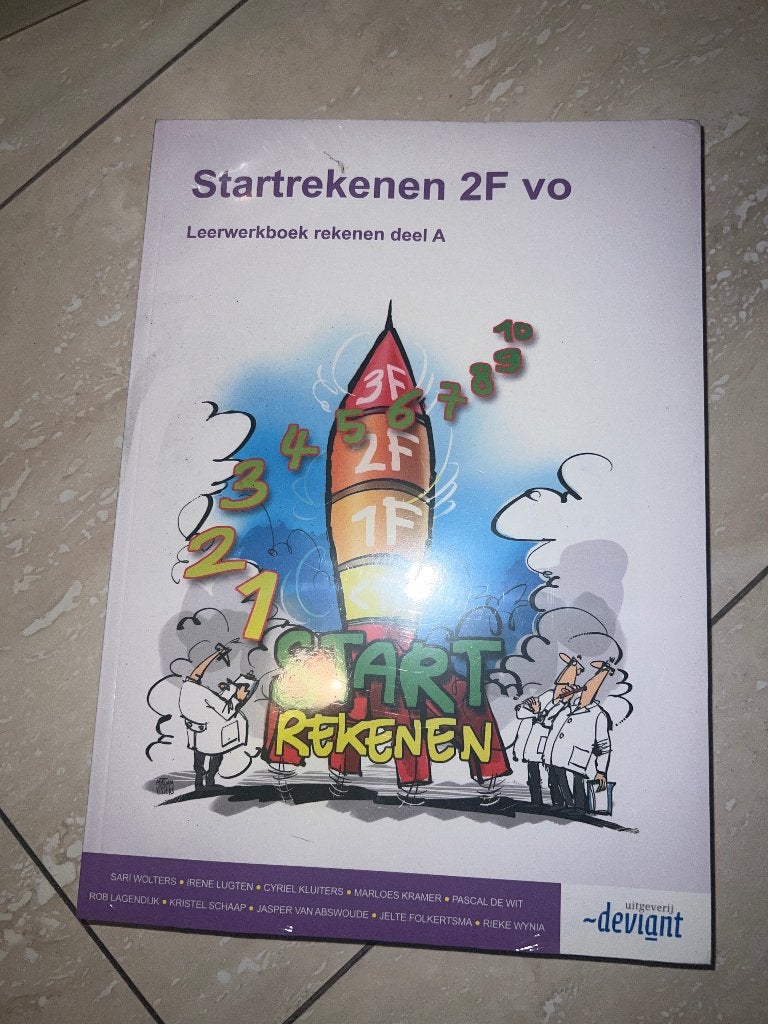 Startrekenen 2F vo uitgeverij deviant, Ophalen of Verzenden, Nieuw, Overige niveaus, Wiskunde A