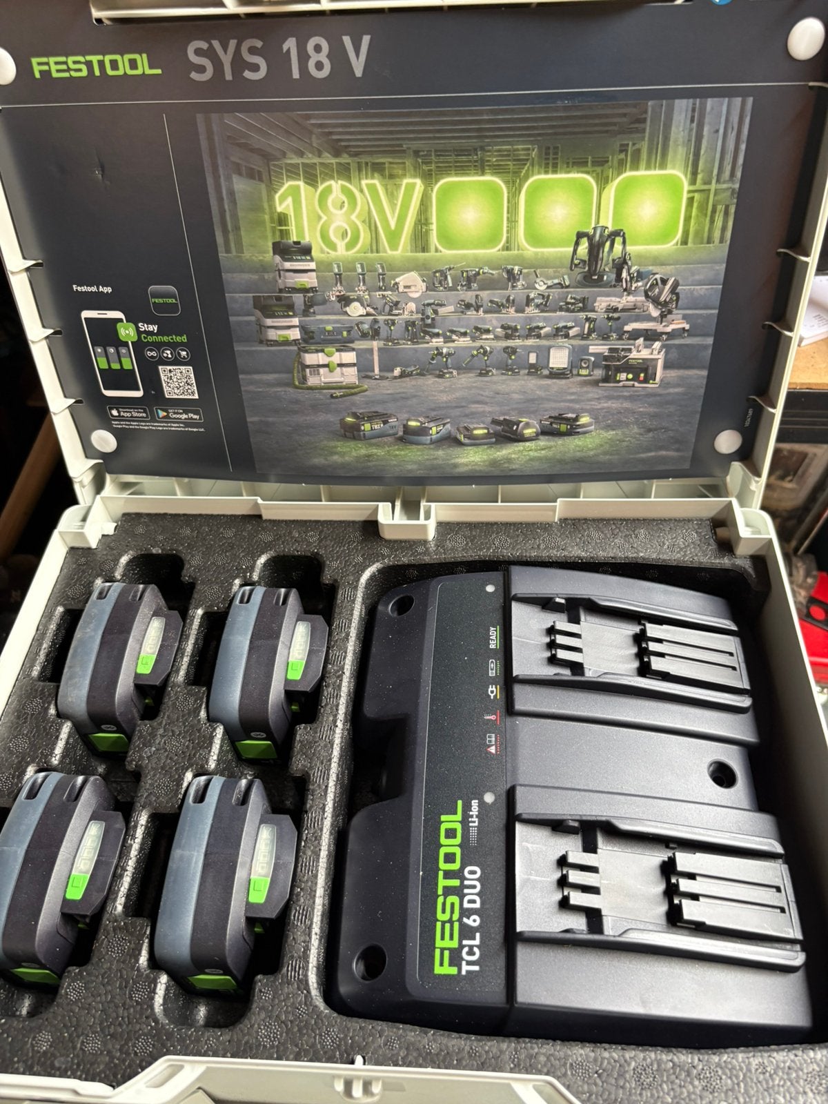 Festool SYS 18v energieset, Ophalen of Verzenden, Zo goed als nieuw