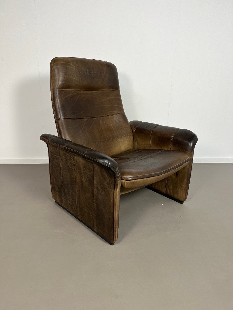 DS 50 fauteuil van buffelleer voor De Sede uit de jaren 70., Ophalen, Gebruikt, 75 tot 100 cm, 50 tot 75 cm