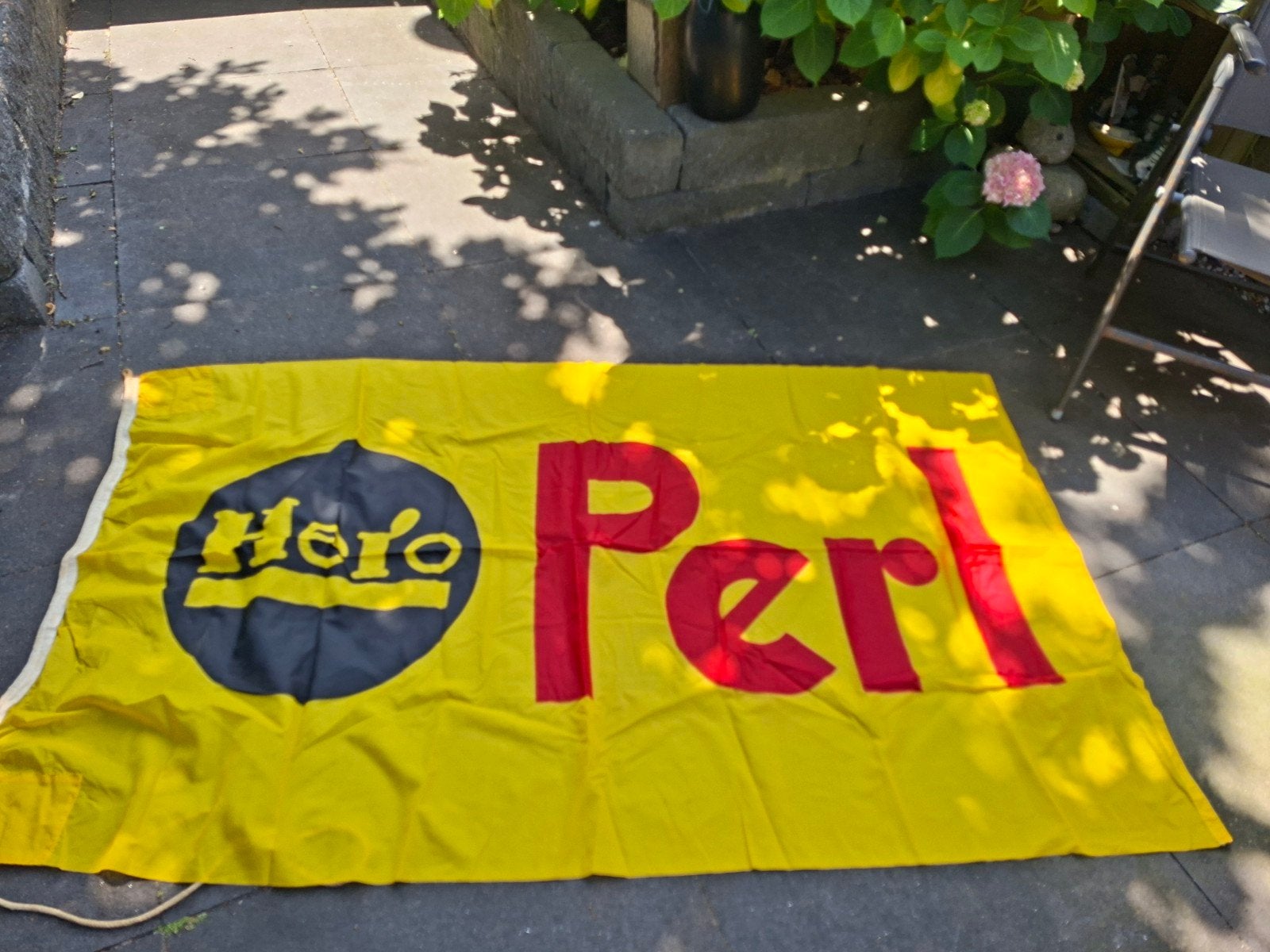 Hero perl vlag oud, Ophalen of Verzenden, Zo goed als nieuw, Reclamebord
