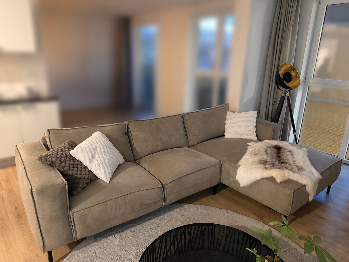 2,5 zits bank met divan, Ophalen, 250 tot 300 cm, Gebruikt, Hoekbank