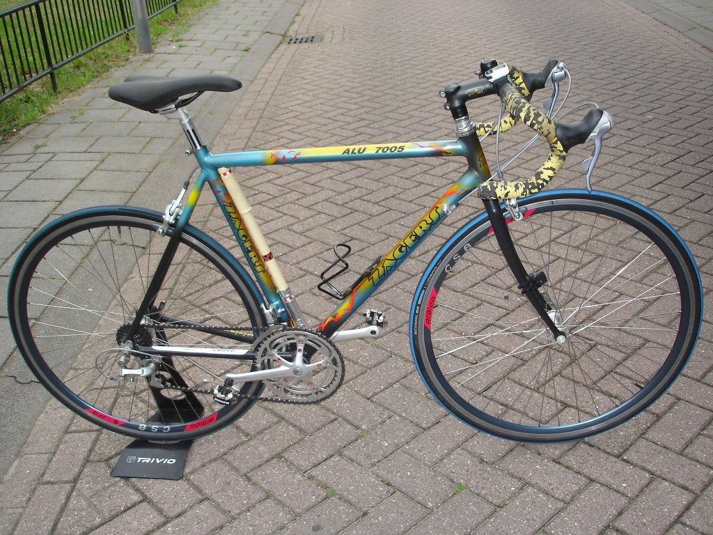 Vintage Racefiets merk "zagers" ALU 7005, Fietsen en Brommers, Fietsen | Racefietsen, 28 inch, Gebruikt, 10 tot 15 versnellingen
