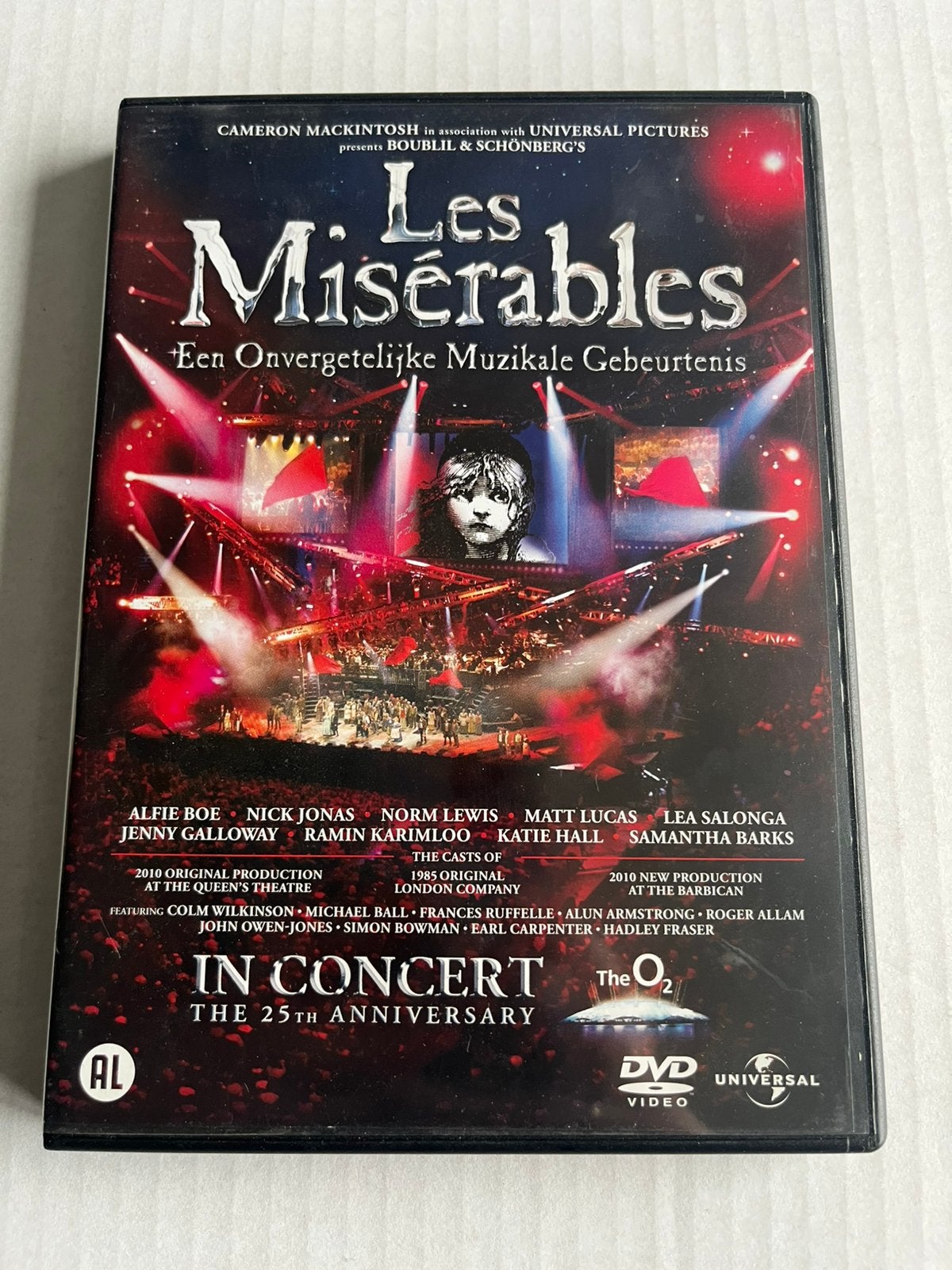 Les Misérables: 25th Anniversary Concert DVD, Alle leeftijden, Ophalen of Verzenden, Gebruikt, Muziek en Concerten