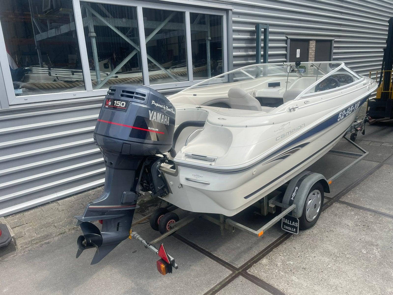 NIEUWSTAAT CAMPION 505 I YAMAHA 150pk INCLUSIEF TRAILER, Ophalen, Overige merken, Nauta Maritiem, Zo goed als nieuw