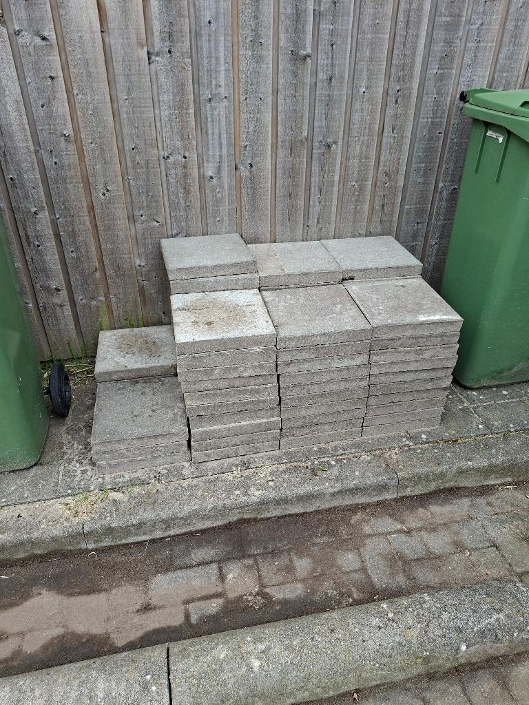 Betontegels 30x30, Tuin en Terras, Ophalen, Gebruikt, 5 tot 10 m², Beton