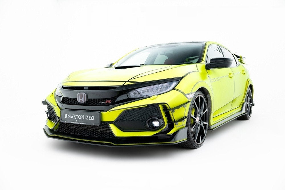 Race voorlip splitter diffuser skirt Civic Type-R FK8 17-23