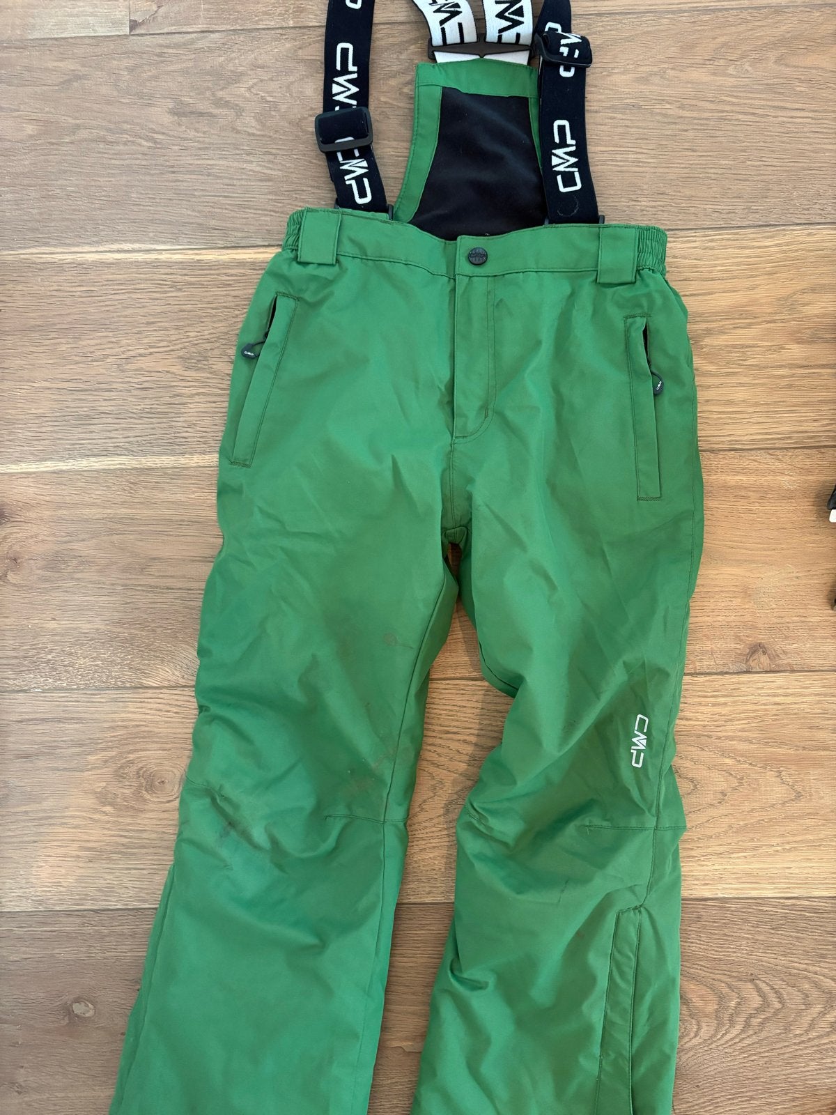 CMP Skibroek Groen met Bretels maat 128, Kleding | Dames, Wintersportkleding, Ophalen, Gedragen, Maat 38/40 (M), Broek