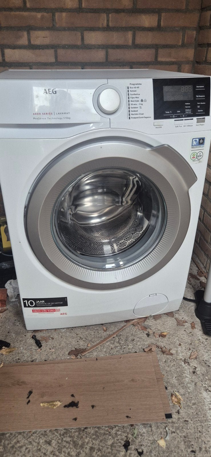 AEG 6000 Serie Lavamat ProSense 10kg Wasmachine, Witgoed en Apparatuur, Wasmachines, Ophalen, 1200 tot 1600 toeren, Gebruikt, 10 kg of meer