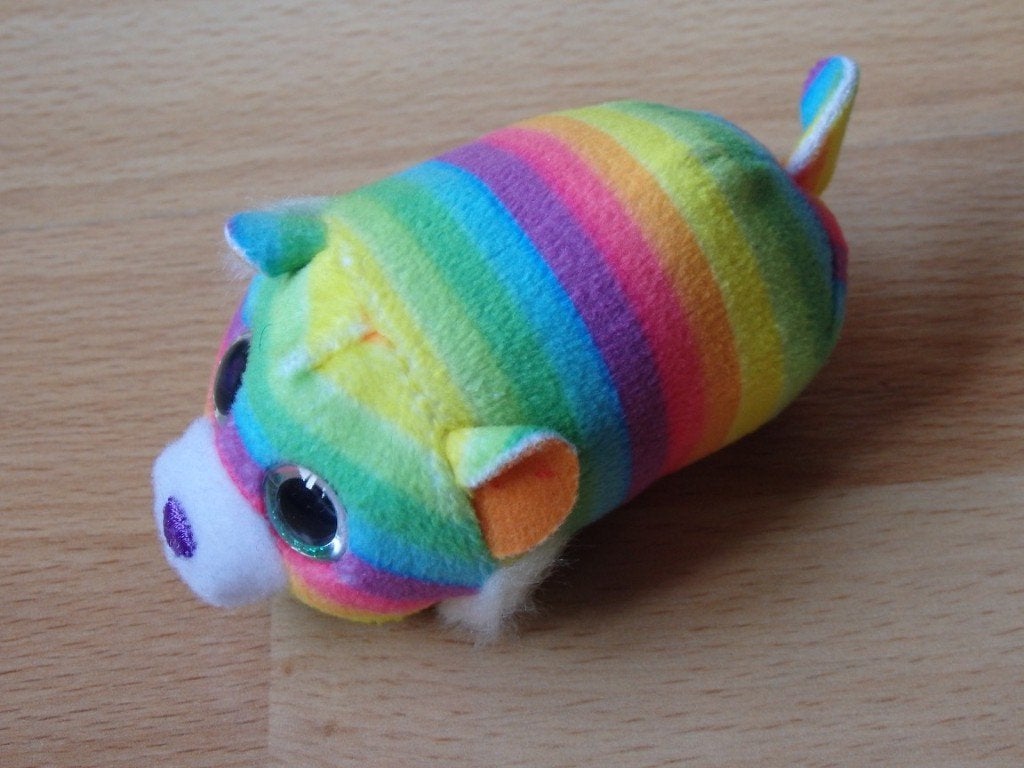 Ty knuffeltje met strepen uit Mc Donalds Happy Meal 2019, Ophalen, Zo goed als nieuw, Overige typen, Klein (minder dan 20 cm)