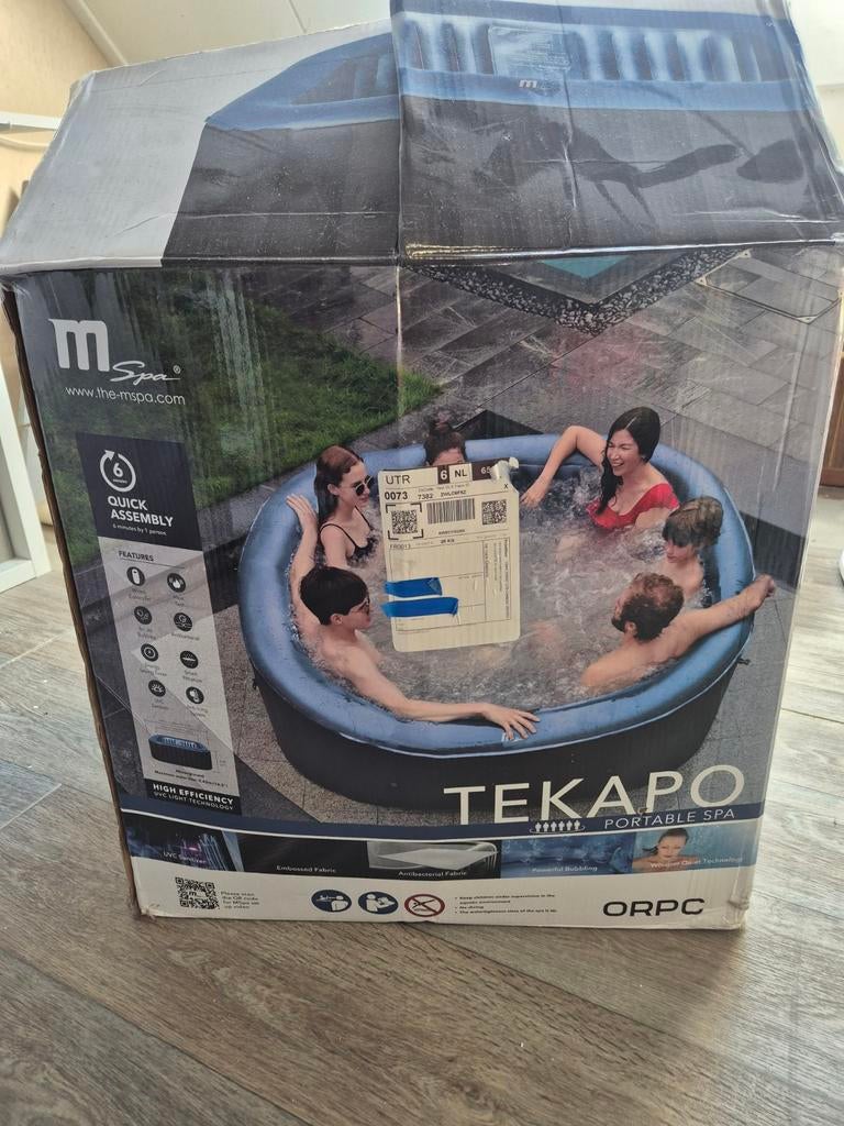 MSpa Tekapo Portable Spa - 2x opgezet. Jaccuzi, Ophalen, Nieuw, Filter, Opblaasbaar