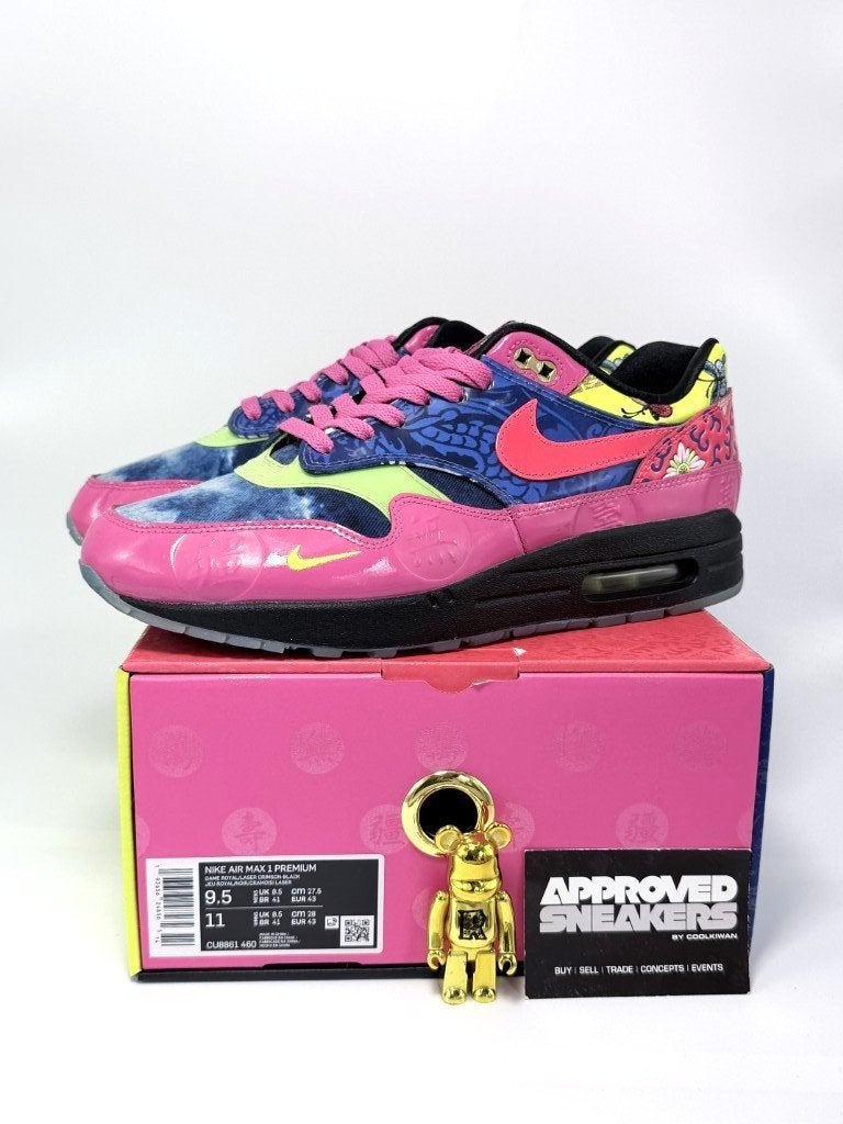Nike Air Max 1 Chinese New Year Longevity (2020) US9.5 43, Overige kleuren, -, -, Ophalen of Verzenden