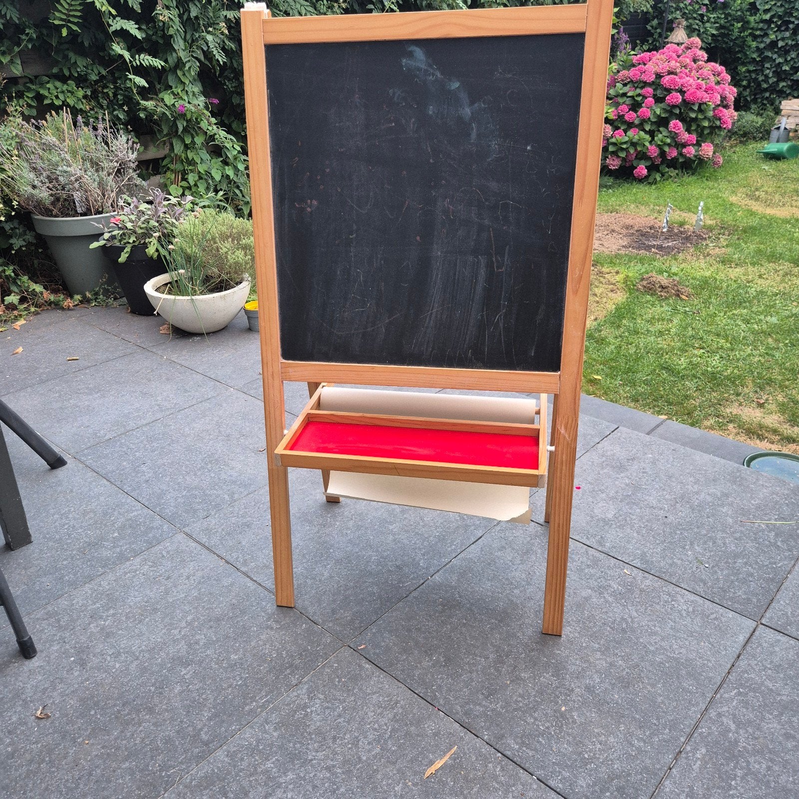 Schoolbord, krijtbord, whitebord en tekenbord in één!, Ophalen of Verzenden, Mobiel, Zo goed als nieuw, Krijtbord