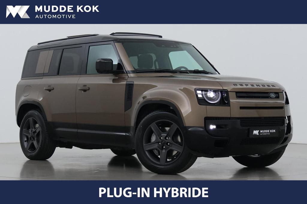 Land Rover Defender P300e 110 X-Dynamic SE | FACELIFT | ACC, Auto's, Land Rover, Automaat, Gebruikt, 4 cilinders, Bruin