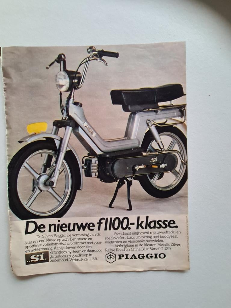 Piaggio Si Brommer - Klassieke Volautomaat, Ophalen of Verzenden, 1980 tot heden, Tijdschrift