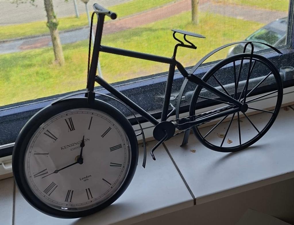 Fiets klok, Huis en Inrichting, Ophalen, Wandklok