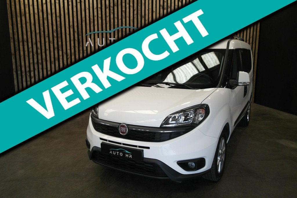 Fiat Doblò 1.4 T-Jet Lounge 120pk Btw auto Climate Cruise c, Auto's, Fiat, Voorwielaandrijving, Stof, Gebruikt, Wit