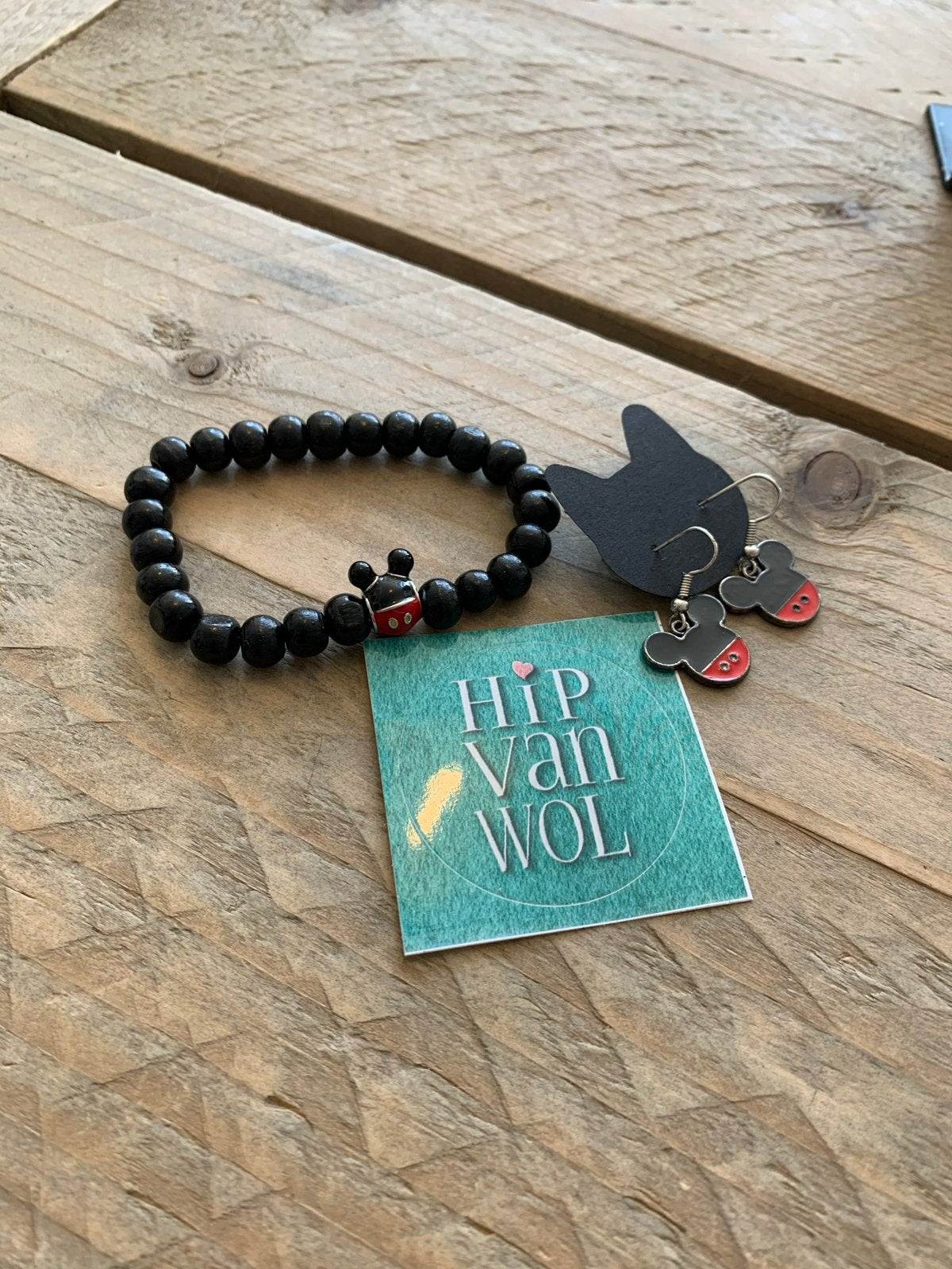 Mickey mouse armband, Sieraden, Tassen en Uiterlijk, Armbanden, Overige kleuren, Nieuw, Ophalen of Verzenden, Elastiek