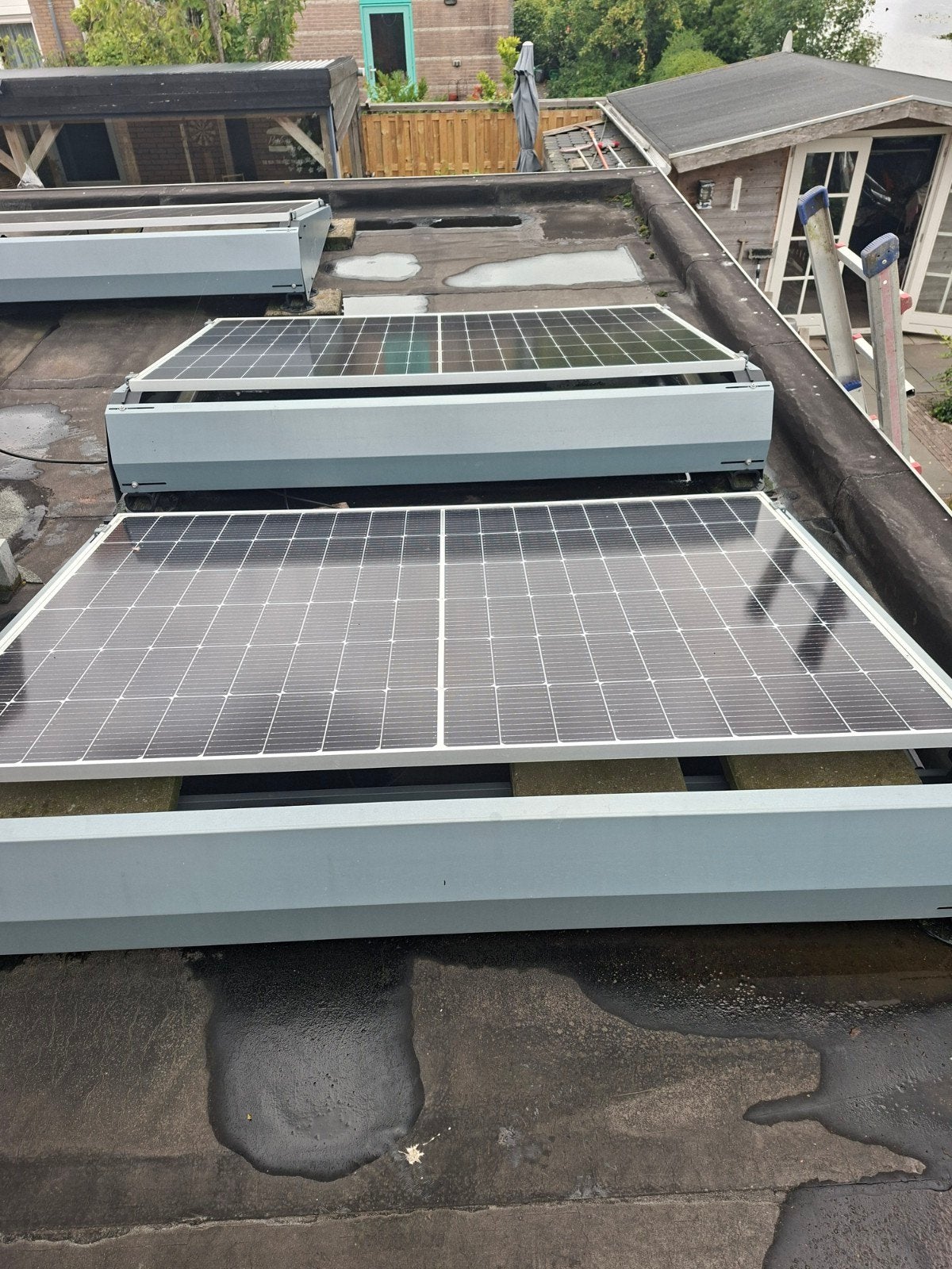 zonnepanelen, Ophalen, Zo goed als nieuw, Knikarmscherm