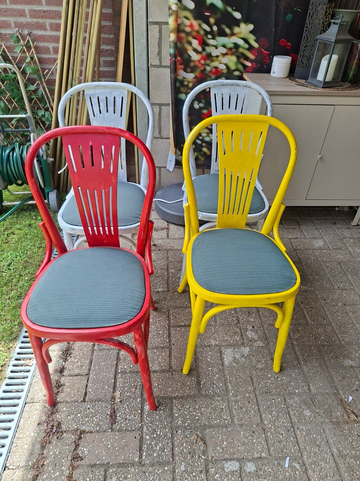 Stoelen 4st, Ophalen, Gebruikt, Hout