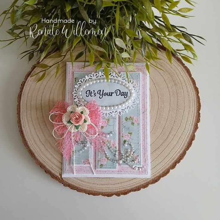 Handgemaakte Shabby Chic Kaart, Verzenden, Nieuw, Overige thema's