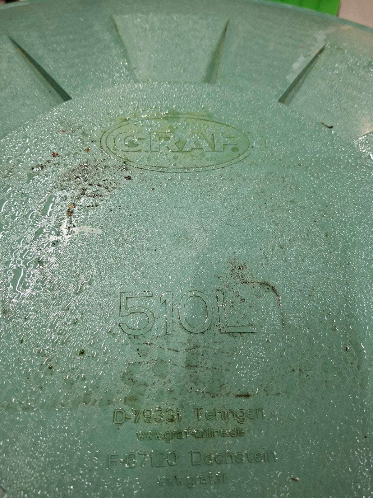 Regenton Graf 510 liter - Groen, Kunststof, Ophalen of Verzenden, J, N