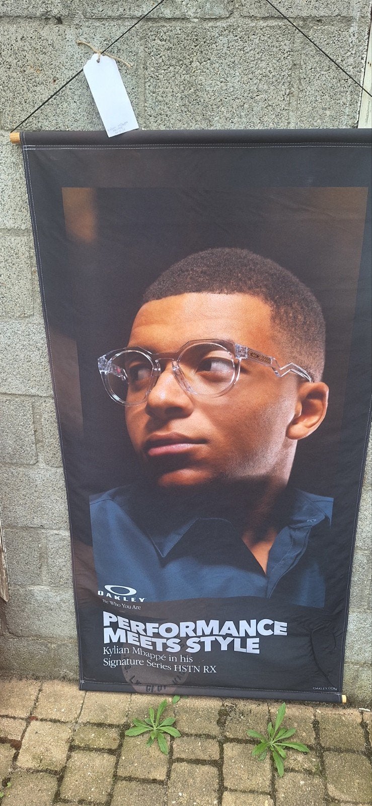 Kylian Mbappé oakley banner (31526), Buitenlandse clubs, ., Ophalen of Verzenden, Zo goed als nieuw