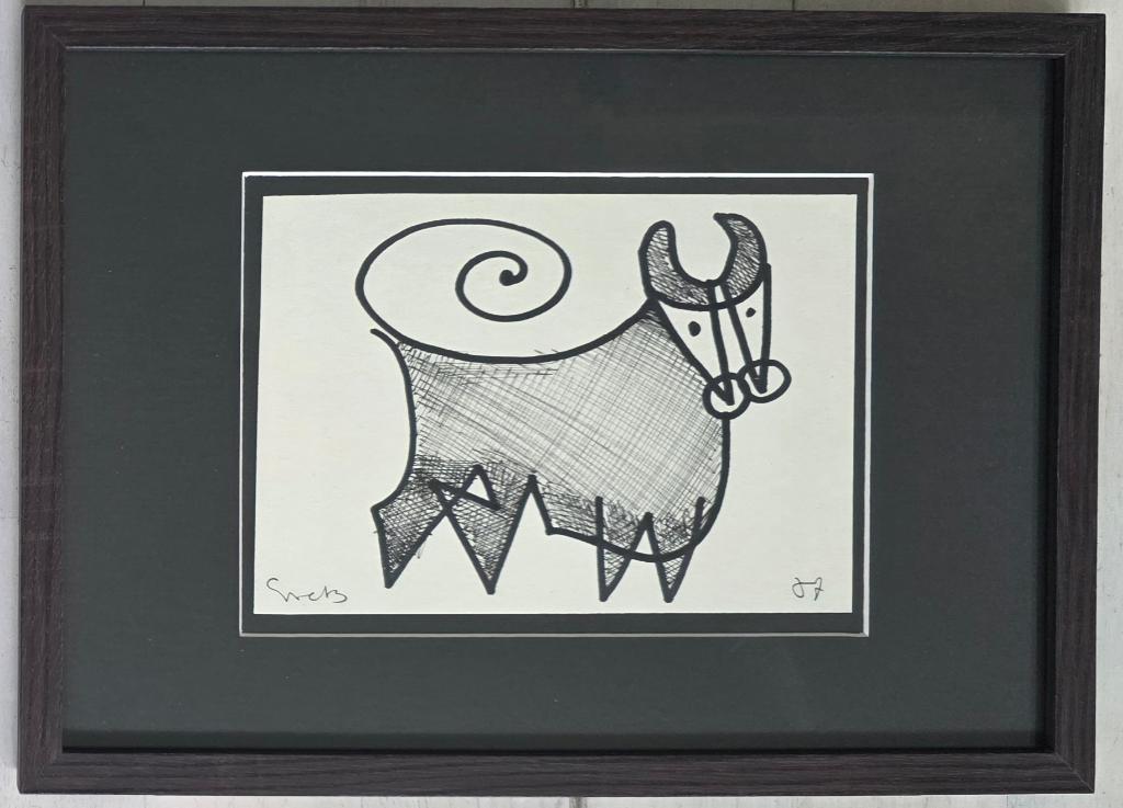Siep Van den Berg - Originele Tekening, Ophalen of Verzenden