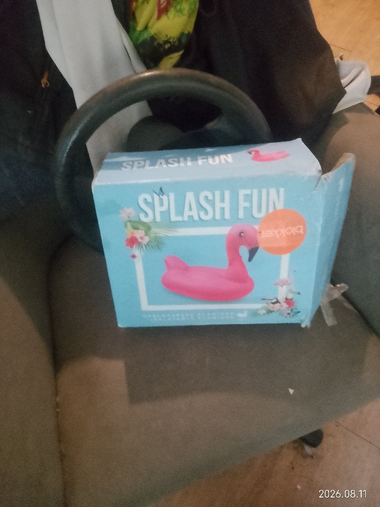 Opblaas flamingo, Hobby en Vrije tijd, Ophalen, Zo goed als nieuw