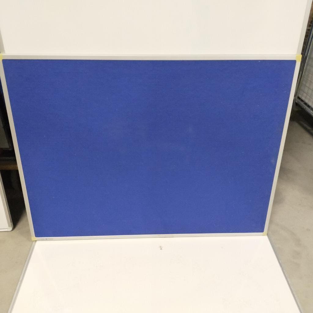 Prikbord dubbelzijdig Legamaster blauw 120x90 cm, Huis en Inrichting, Woonaccessoires | Memoborden, Ophalen, Gebruikt, Prikbord