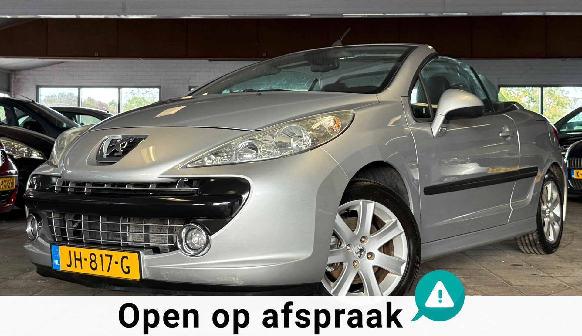 Peugeot 207 CC 1.6 VTi|APK05-27|Leder|Airco|LMV|PerfectOH|Ha, Auto's, Voorwielaandrijving, 15 km/l, Gebruikt, Zwart