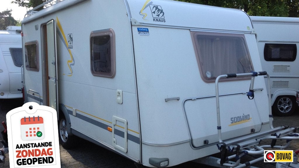 Knaus Sudwind 450 FU, Caravans en Kamperen, Schokbreker, Rondzit, Overige typen, 4 tot 5 meter