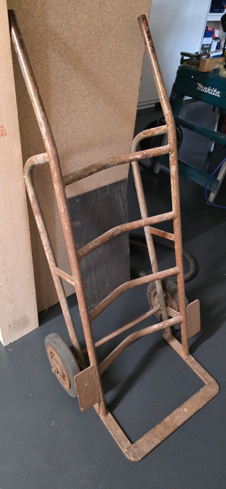 Zware stalen steekwagen / steekkar, Ophalen, Gebruikt, Steekwagen