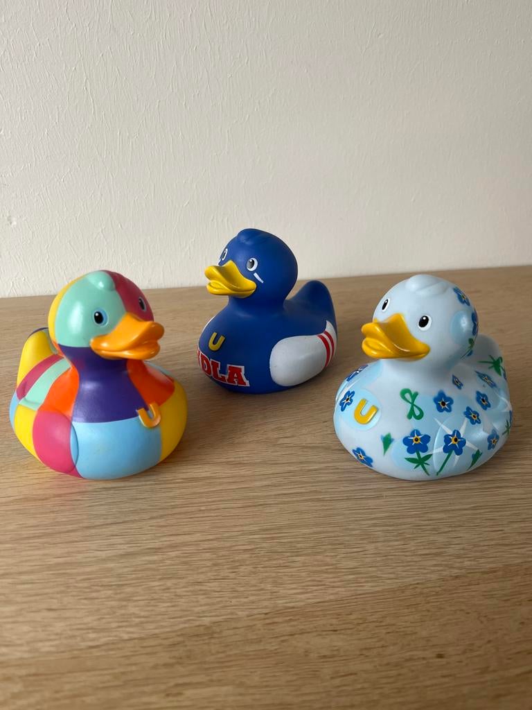 Set van 3 Bud Luxury badeendjes - zo goed als Nieuw, Budproduct.com, Designroom group, Jongen of Meisje, Ophalen of Verzenden
