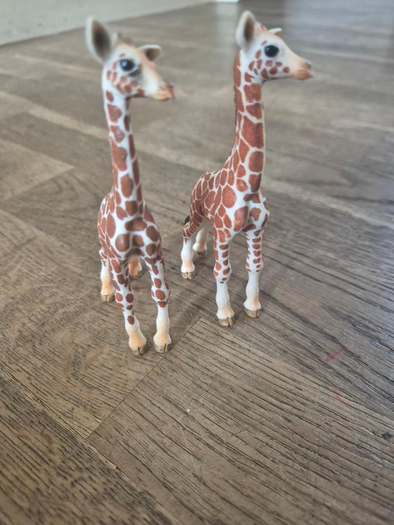 Schleich Giraffen Kalfjes, Verzamelen, Dierenverzamelingen, Ophalen of Verzenden, Zo goed als nieuw, Wild dier, Beeldje of Figuurtje