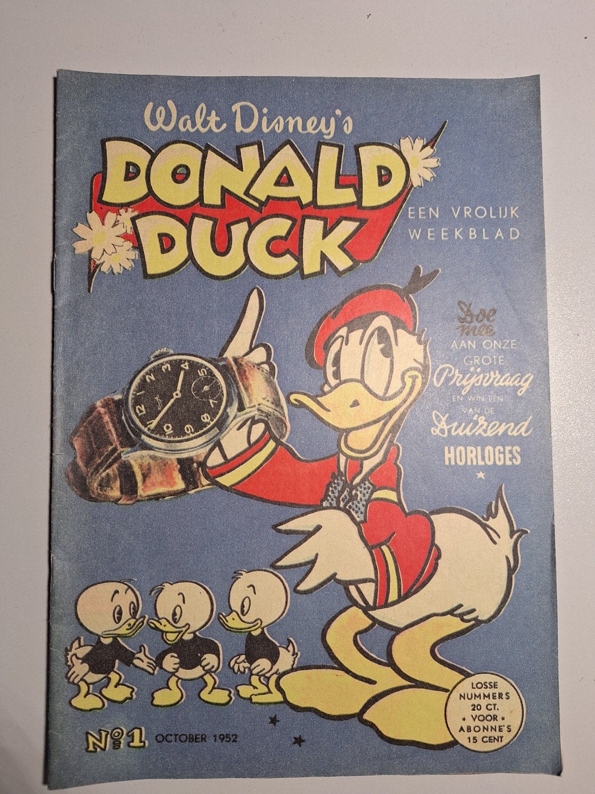 Donald Duck Weekblad Nr. 1 - Oktober 1952 (Herdruk 2000), Ophalen of Verzenden