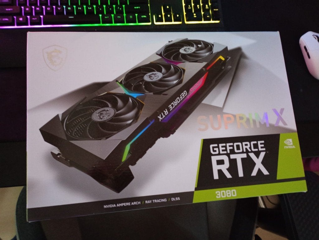 MSI RTX 3080 Suprim X (12GB versie), GDDR6, PCI-Express 4, Ophalen of Verzenden, Zo goed als nieuw