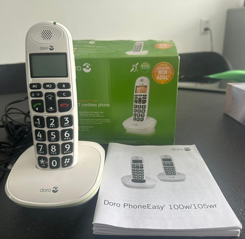 Doro PhoneEasy 100w DECT draadloze seniorentelefoon, Ophalen, Zo goed als nieuw, 1 handset