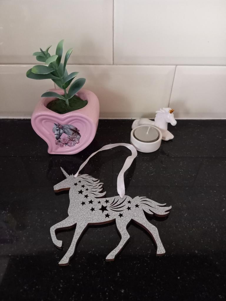 Woondecoratie eenhoorn plant waxine en hanger, Ophalen of Verzenden, Nieuw