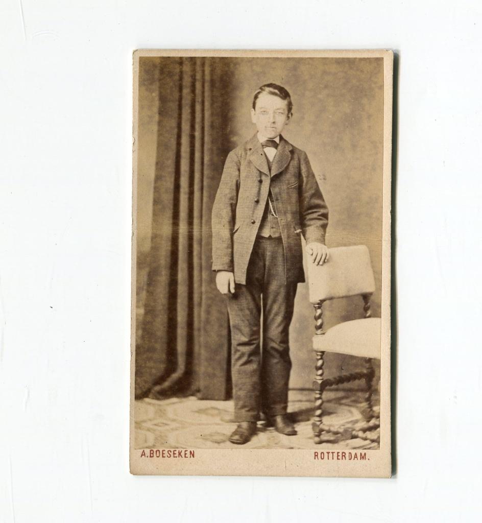 Carte de Visite. A. Böeseken. Rotterdam., Gebruikt, Foto, Ophalen of Verzenden, Voor 1940