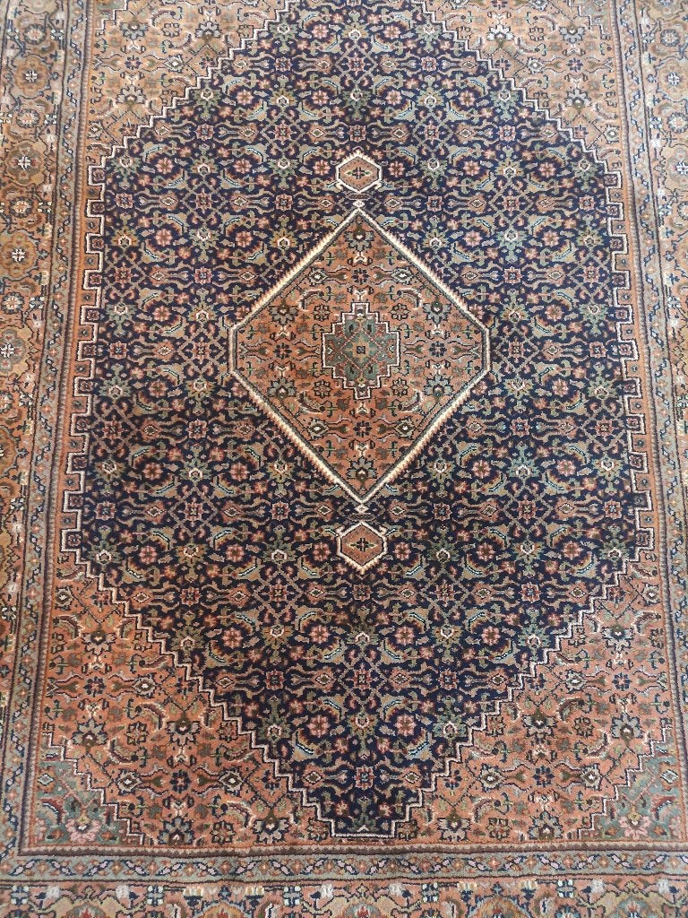Fantastisch vintage Perzisch handgeknoopt Bidjar tapijt, Ophalen, Gebruikt, 150 tot 200 cm, 200 cm of meer