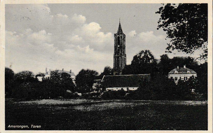 AMERONGEN - TOREN, Ophalen of Verzenden, 1920 tot 1940, Gelopen, Utrecht